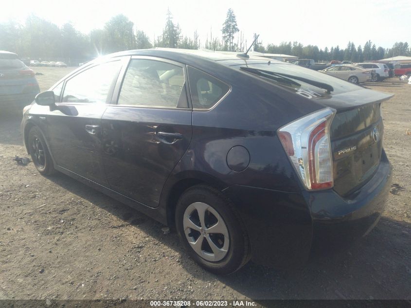 2013 TOYOTA PRIUS ONE/TWO/THREE/FOUR/FIVE - JTDKN3DU4D0337060