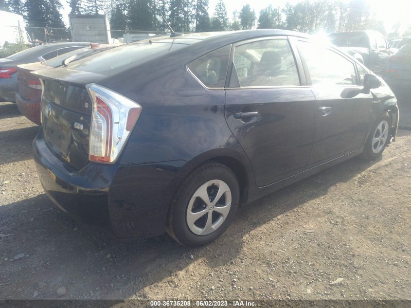 2013 TOYOTA PRIUS ONE/TWO/THREE/FOUR/FIVE - JTDKN3DU4D0337060