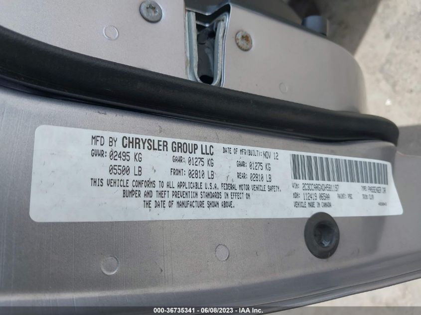 2013 CHRYSLER 300 - 2C3CCARGXDH581197