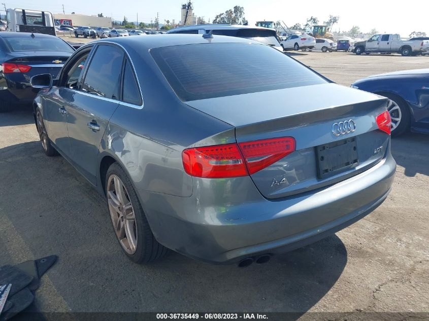2013 AUDI A4 PREMIUM - WAUAFAFL0DN024587
