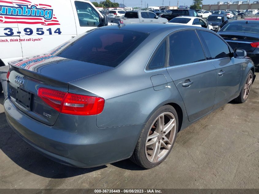 2013 AUDI A4 PREMIUM - WAUAFAFL0DN024587
