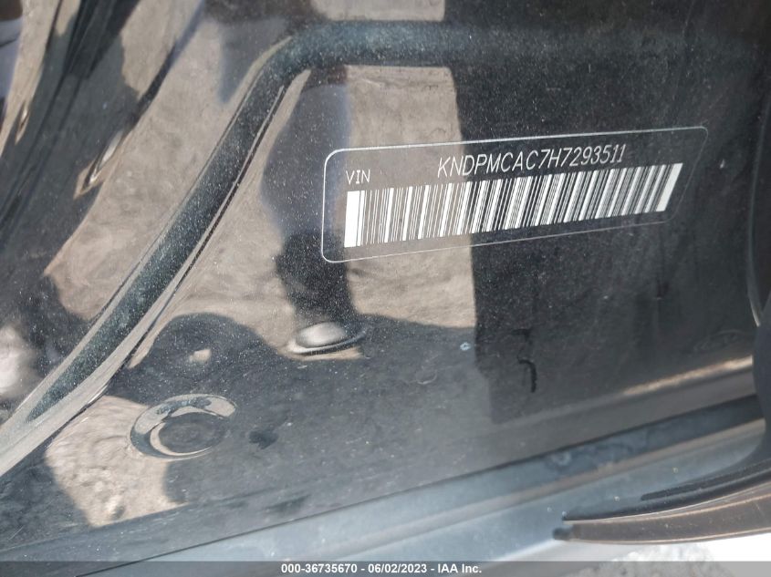 2017 KIA SPORTAGE LX - KNDPMCAC7H7293511