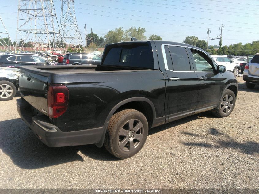 2020 HONDA RIDGELINE RTL-E - 5FPYK3F79LB015788