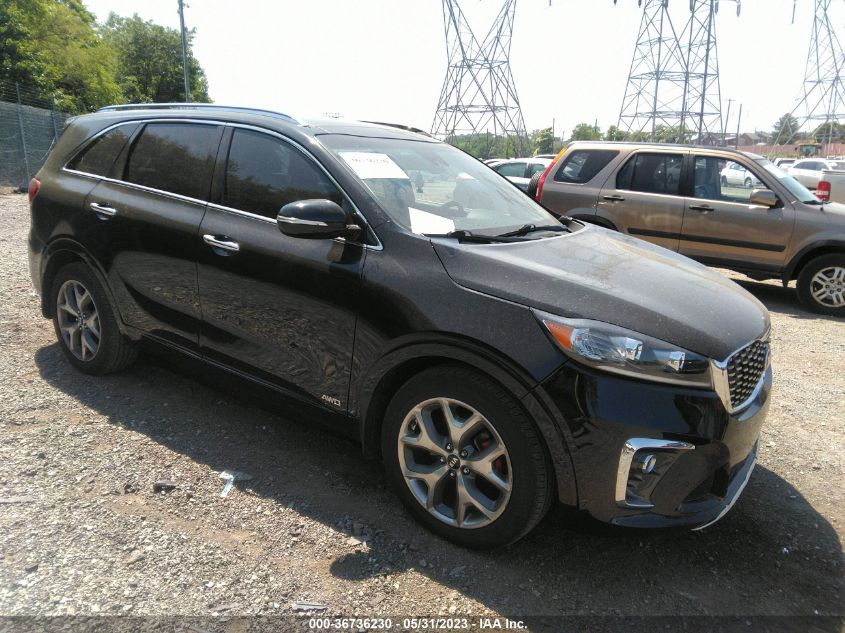 5XYPKDA57KG443432 KIA SORENTO SX V6 2019