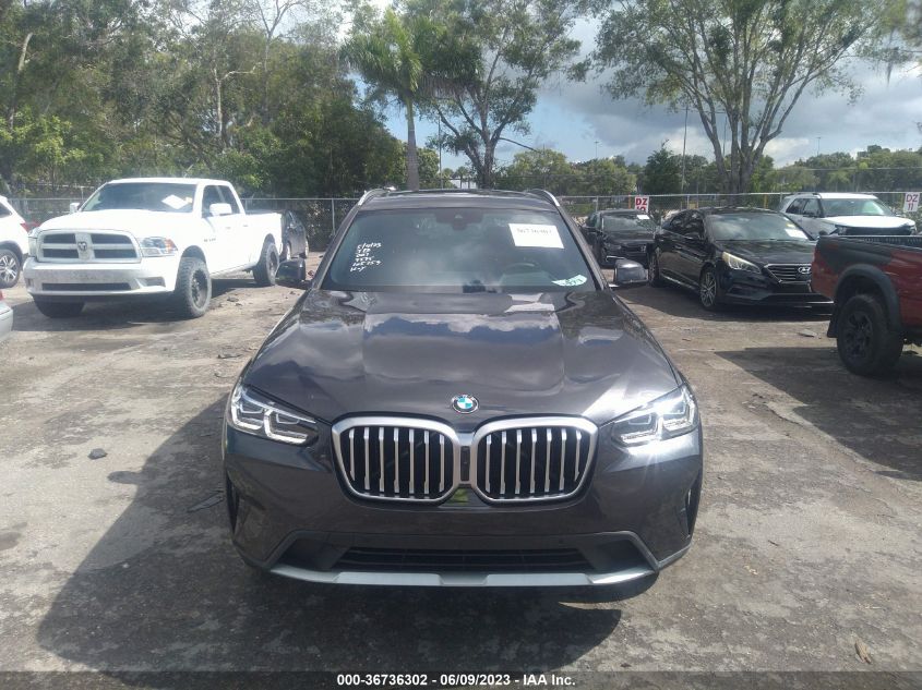 2023 BMW X3 XDRIVE30I - 5UX53DP09P9N89595