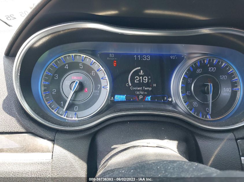 2016 CHRYSLER 300 300C - 2C3CCAEG6GH182166