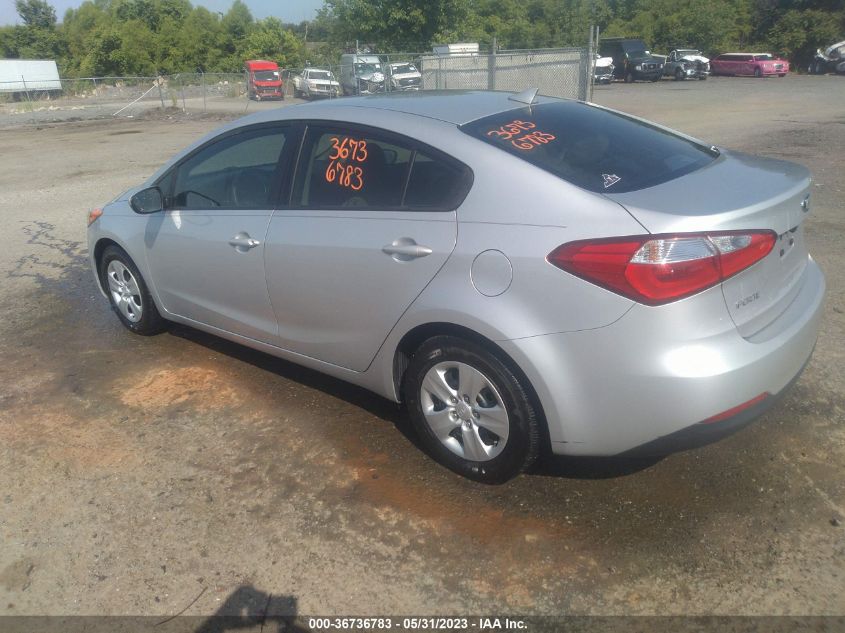2016 KIA FORTE LX - KNAFK4A66G5499850