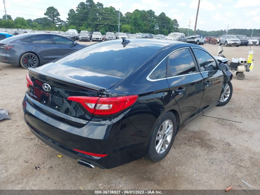 2015 HYUNDAI SONATA 2.4L SE - 5NPE24AF9FH025338