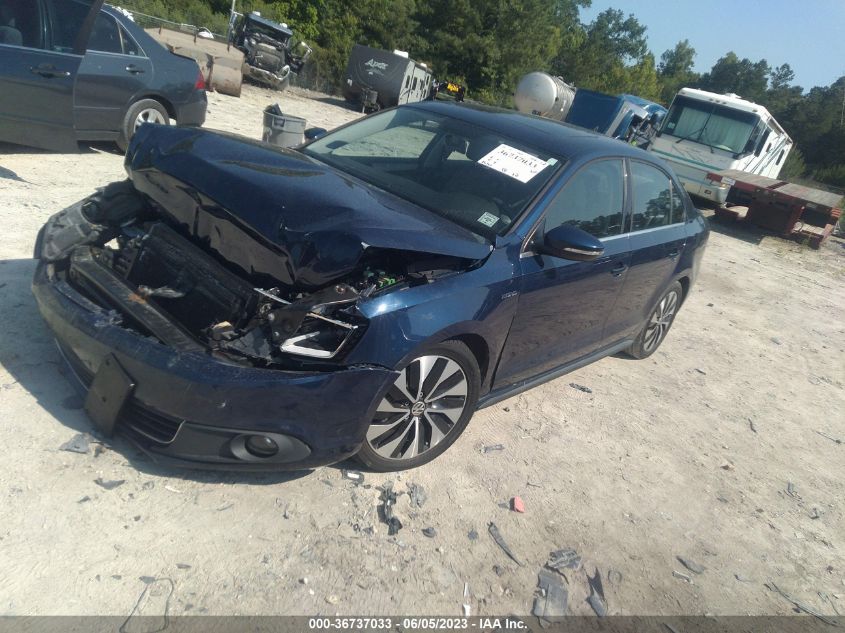 2013 VOLKSWAGEN JETTA SEDAN HYBRID SEL PREMIUM - 3VW637AJ6DM287183