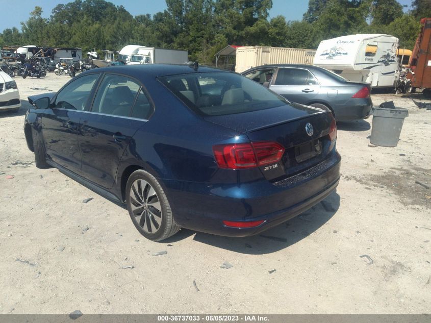 2013 VOLKSWAGEN JETTA SEDAN HYBRID SEL PREMIUM - 3VW637AJ6DM287183