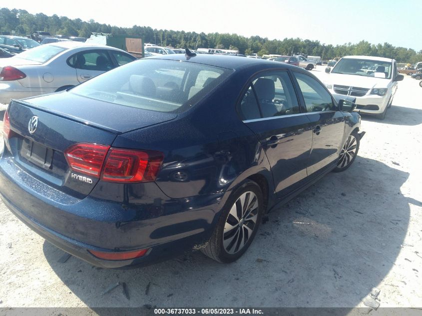 2013 VOLKSWAGEN JETTA SEDAN HYBRID SEL PREMIUM - 3VW637AJ6DM287183