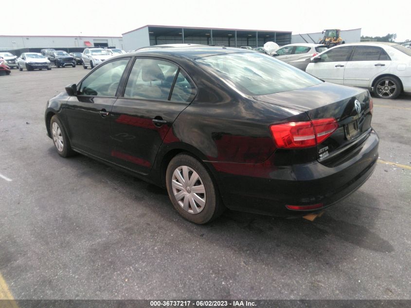 2015 VOLKSWAGEN JETTA SEDAN 2.0L S - 3VW2K7AJ3FM282432