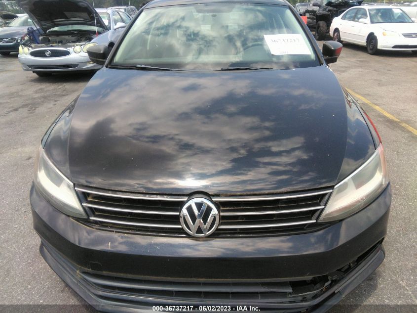 2015 VOLKSWAGEN JETTA SEDAN 2.0L S - 3VW2K7AJ3FM282432