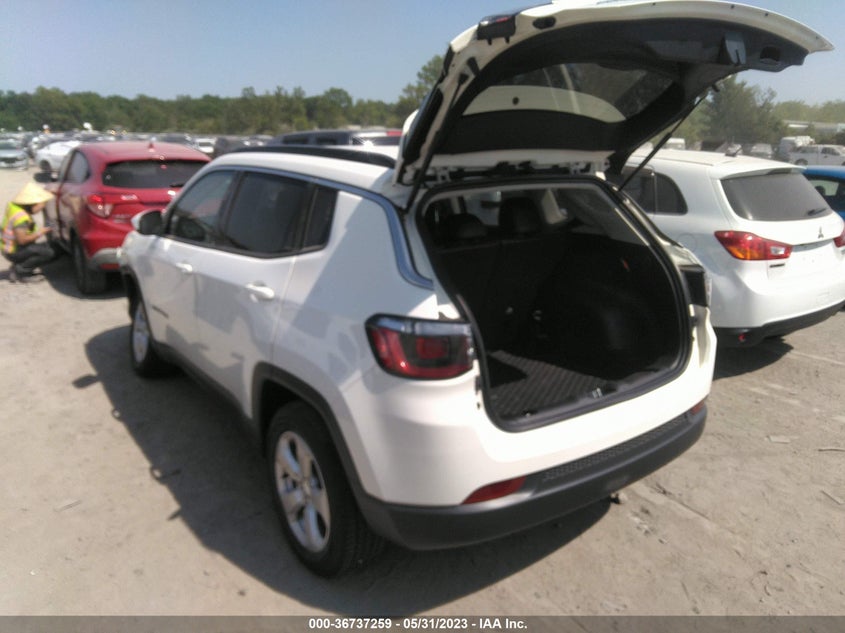 VIN 3C4NJDBB3LT256262 2020 JEEP COMPASS LATITUDE