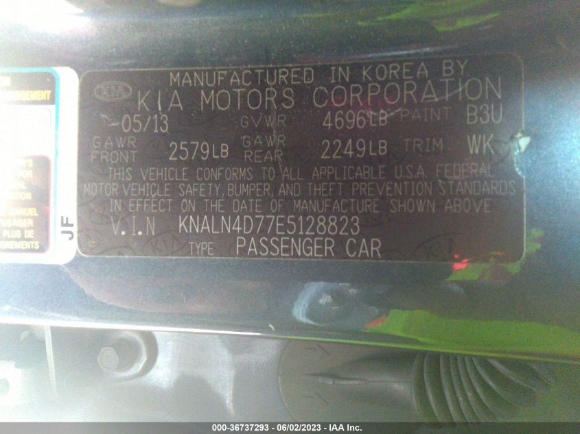 2014 KIA CADENZA PREMIUM - KNALN4D77E5128823