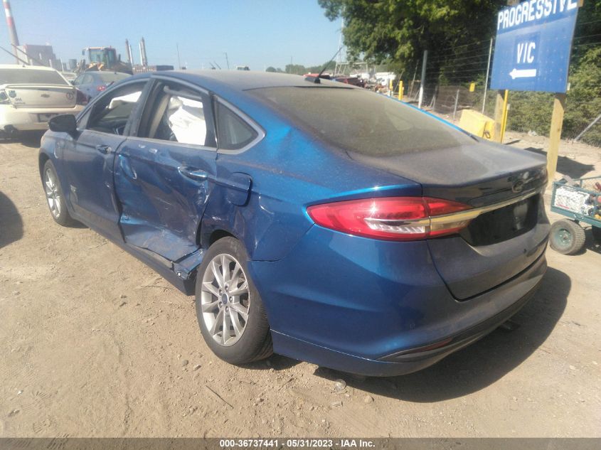 2017 FORD FUSION ENERGI SE - 3FA6P0PU1HR121524