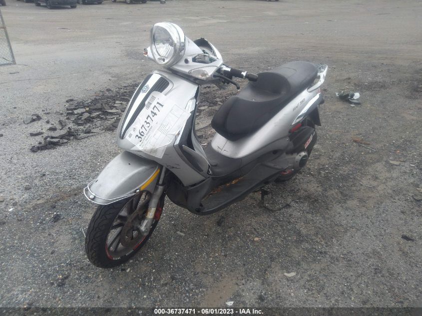 2009 PIAGGIO BV 250 ZAPM289M095301253
