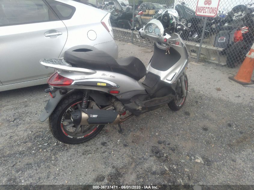 2009 PIAGGIO BV 250 ZAPM289M095301253
