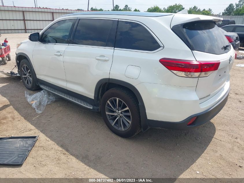 2019 TOYOTA HIGHLANDER SE/XLE - 5TDKZRFH8KS568416