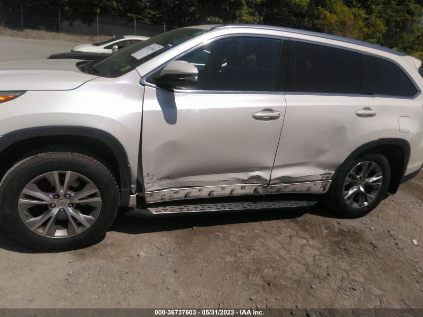 2015 TOYOTA HIGHLANDER XLE - 5TDJKRFH9FS096782