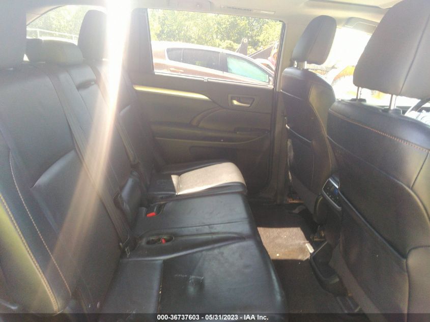 2015 TOYOTA HIGHLANDER XLE - 5TDJKRFH9FS096782