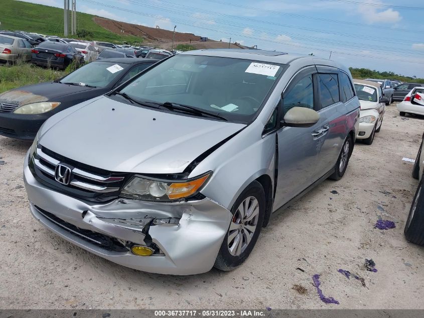 2014 HONDA ODYSSEY EX-L - 5FNRL5H66EB089456