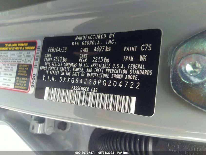 2023 KIA K5 GT-LINE - 5XXG64J28PG204722