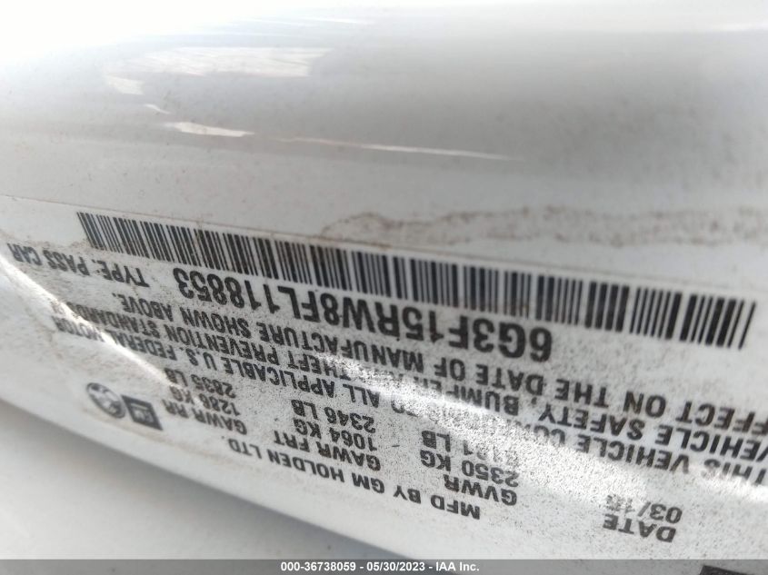 2015 CHEVROLET SS - 6G3F15RW8FL118853