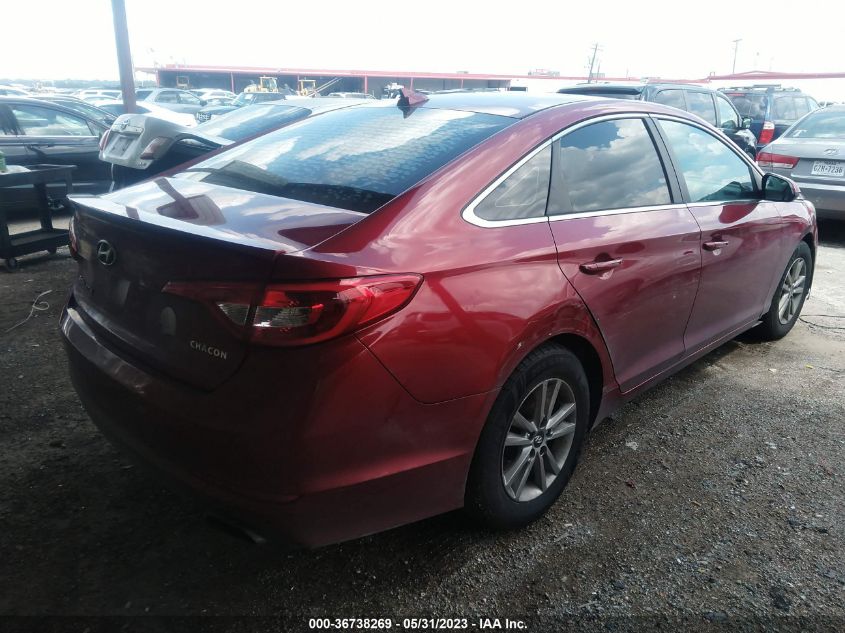 2015 HYUNDAI SONATA 2.4L SE - 5NPE24AFXFH259939