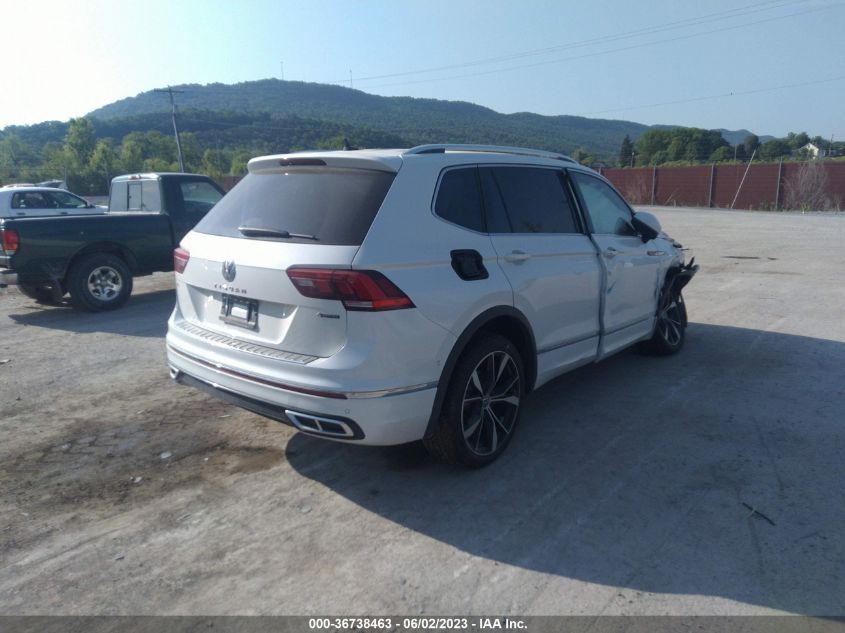 2022 VOLKSWAGEN TIGUAN SEL R-LINE - 3VV4B7AX2NM145708