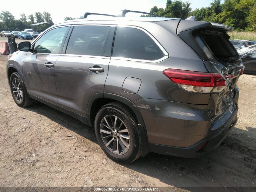 2019 TOYOTA HIGHLANDER SE/XLE - 5TDJZRFH9KS604125