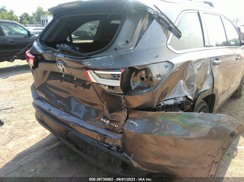 2019 TOYOTA HIGHLANDER SE/XLE - 5TDJZRFH9KS604125