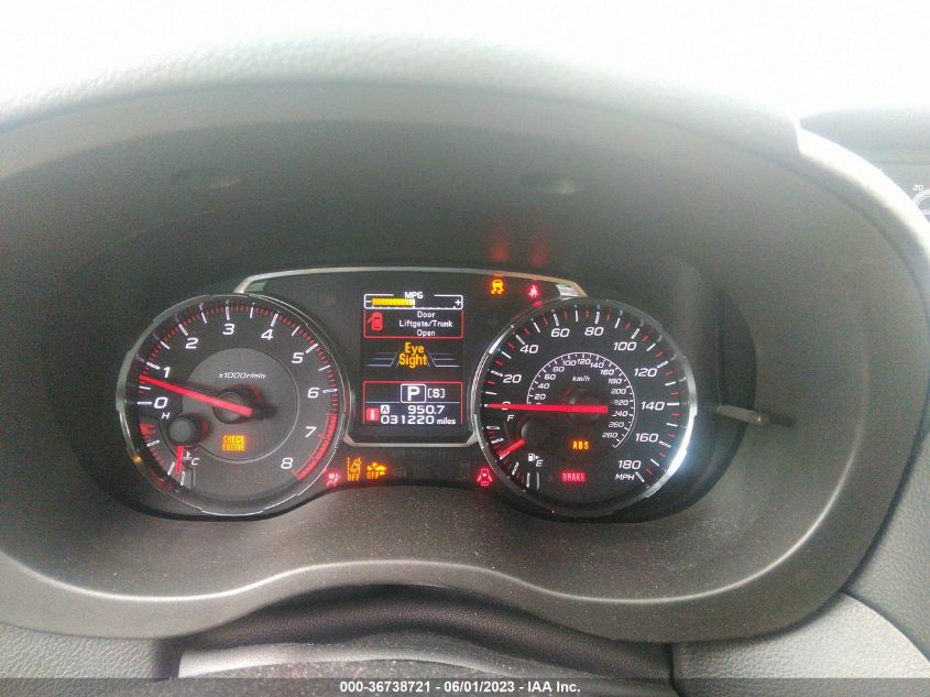 2019 SUBARU WRX PREMIUM - JF1VA1F62K8823186