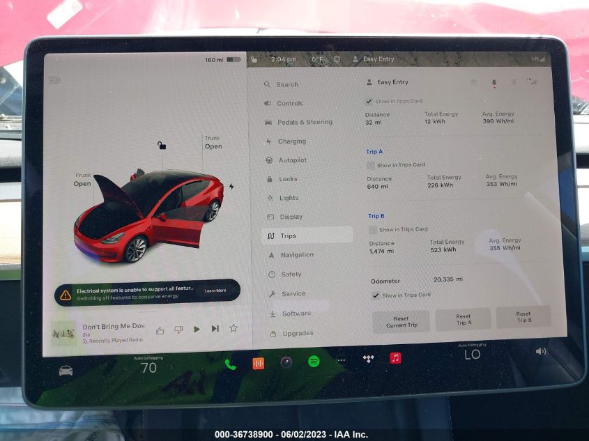 2021 TESLA MODEL 3 LONG RANGE - 5YJ3E1EB0MF926887