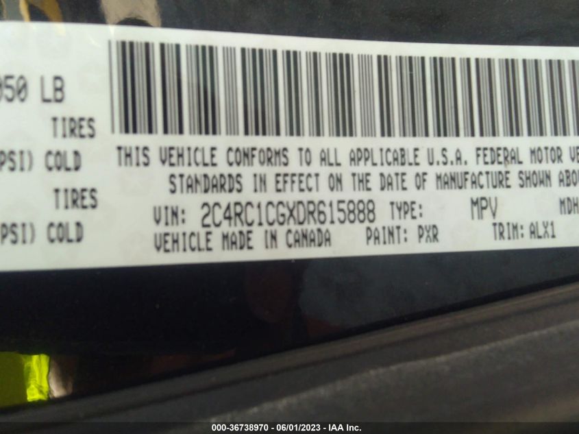 2013 CHRYSLER TOWN & COUNTRY TOURING-L - 2C4RC1CGXDR615888