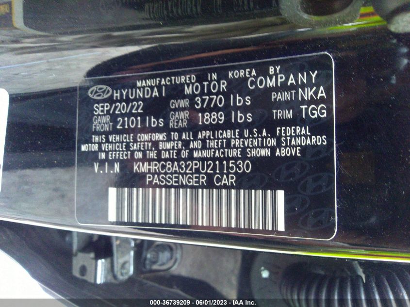 2023 HYUNDAI VENUE SEL - KMHRC8A32PU211530