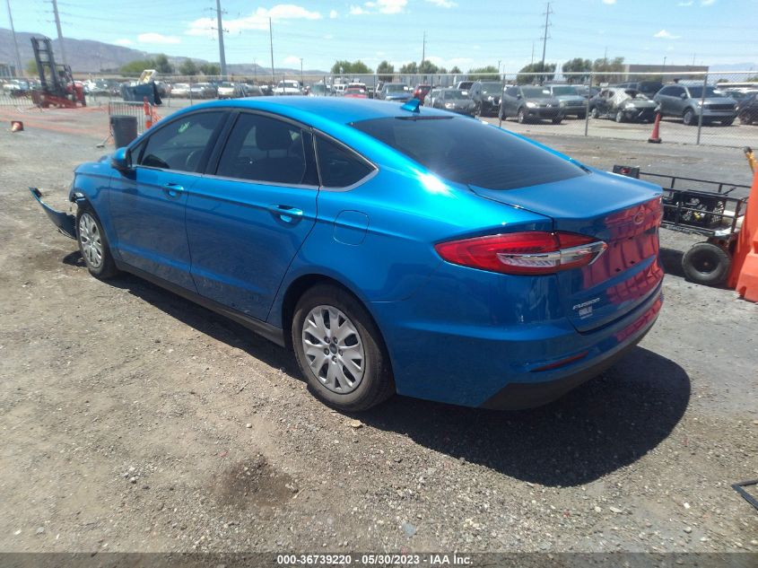 2020 FORD FUSION S - 3FA6P0G77LR234378