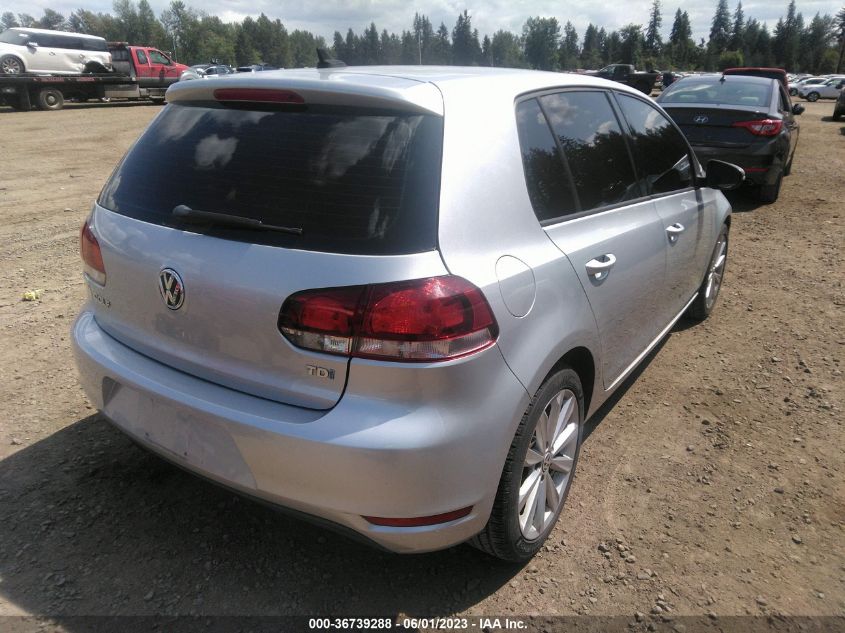 2013 VOLKSWAGEN GOLF TDI - WVWDM7AJ9DW091407