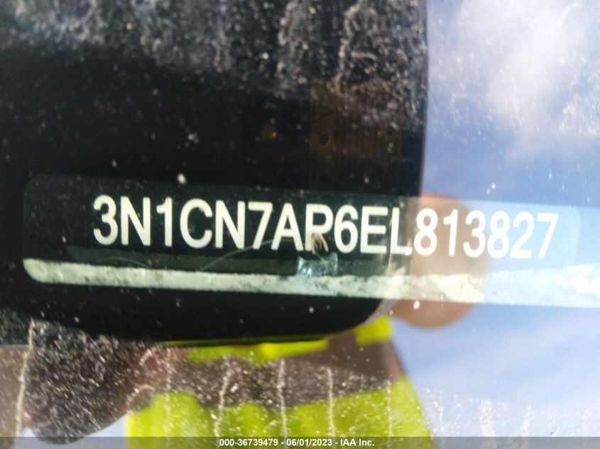 2014 NISSAN VERSA SV - 3N1CN7AP6EL813827