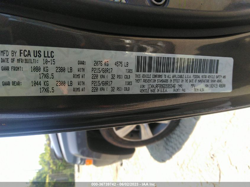 2016 JEEP PATRIOT HIGH ALTITUDE EDITION - 1C4NJRFB9GD595546