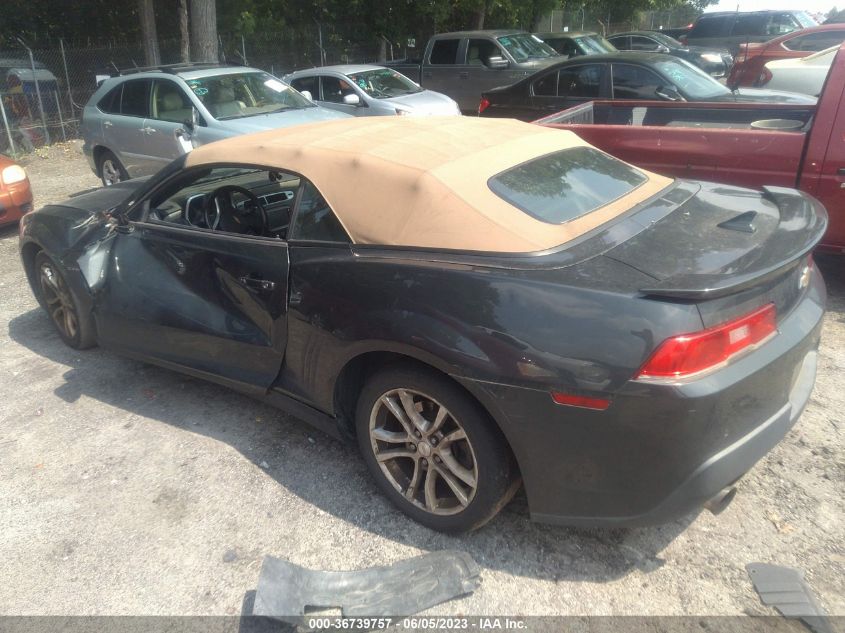 2015 CHEVROLET CAMARO LT - 2G1FD3D33F9281643