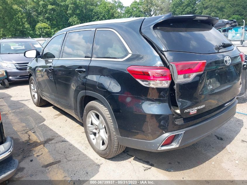 2017 TOYOTA HIGHLANDER LIMITED - 5TDYZRFH3HS209333