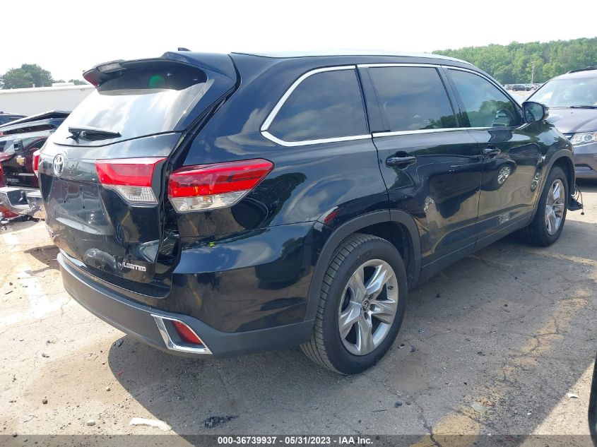 2017 TOYOTA HIGHLANDER LIMITED - 5TDYZRFH3HS209333