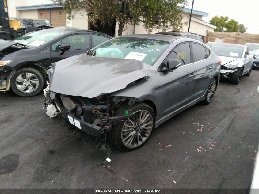 2018 HYUNDAI ELANTRA SPORT - KMHD04LB3JU453864