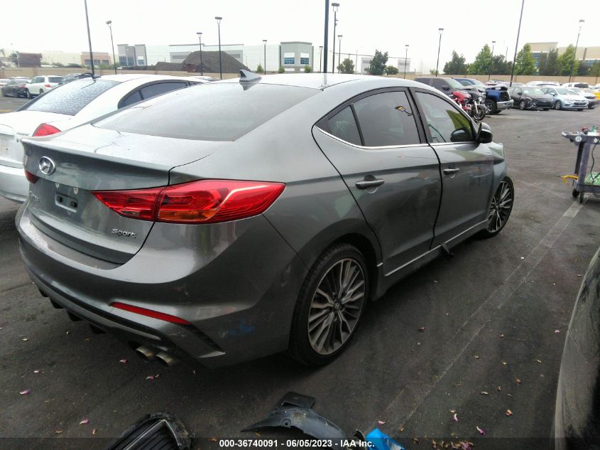 2018 HYUNDAI ELANTRA SPORT - KMHD04LB3JU453864