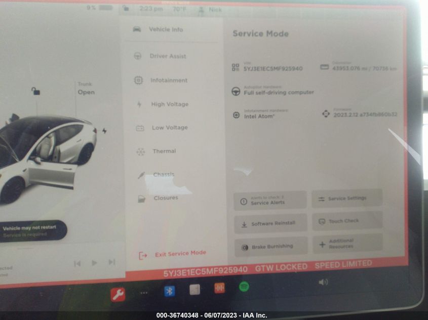 2021 TESLA MODEL 3 PERFORMANCE - 5YJ3E1EC5MF925940