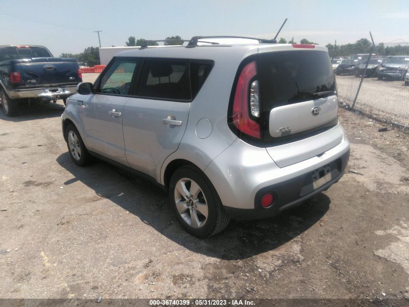 2017 KIA SOUL BASE - KNDJN2A25H7494912