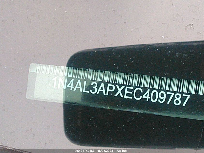 2014 NISSAN ALTIMA 2.5/S/SV/SL - 1N4AL3APXEC409787