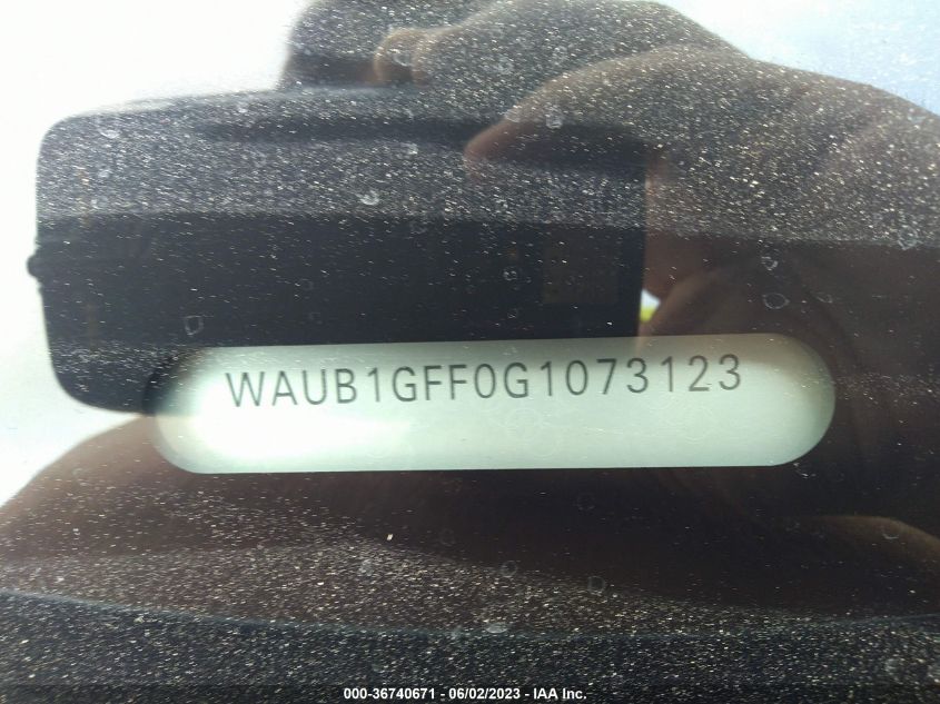 2016 AUDI S3 PREMIUM PLUS - WAUB1GFF0G1073123