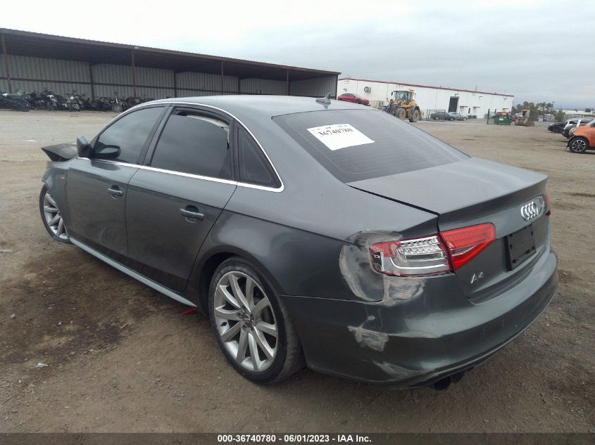 2014 AUDI A4 PREMIUM - WAUAFAFL5EN029639